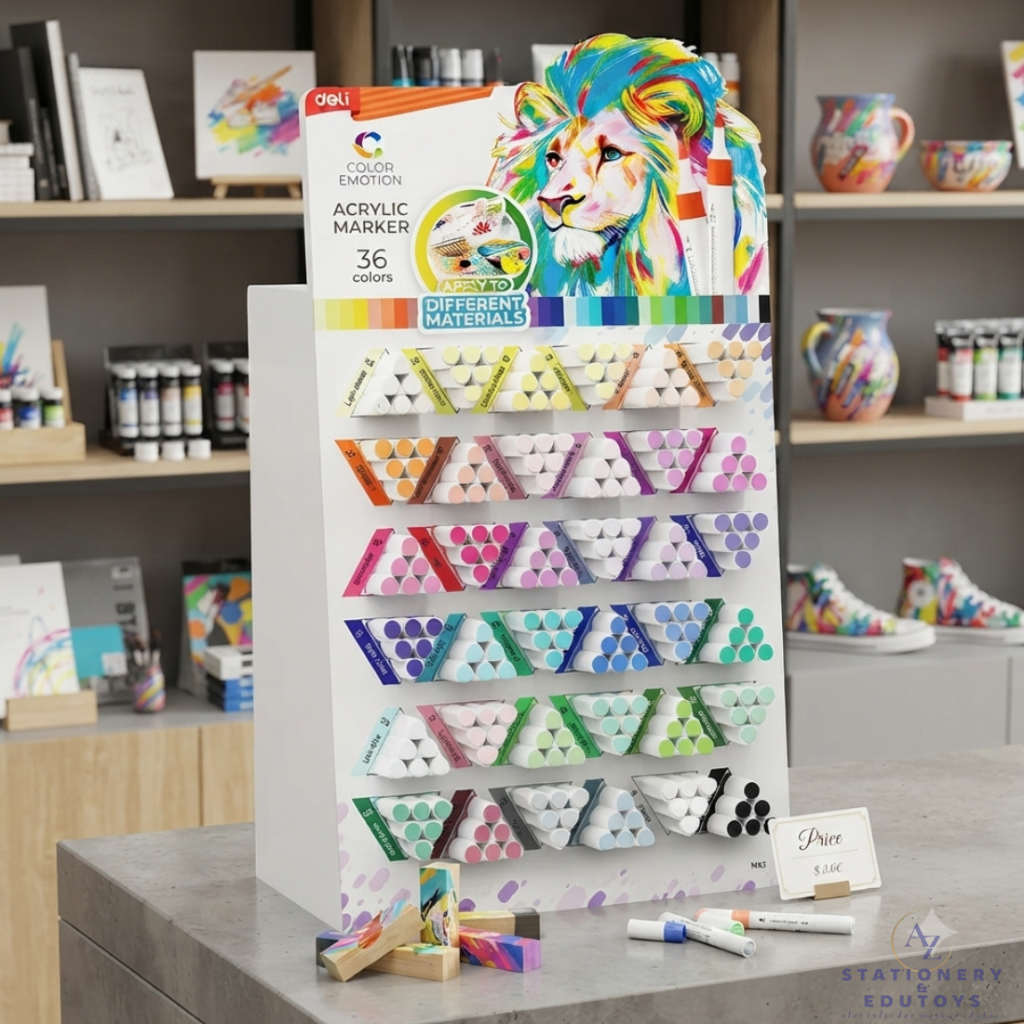 Acrylic Marker Deli Sketch Marker 36 Colors Spidol Akrilik Satuan
