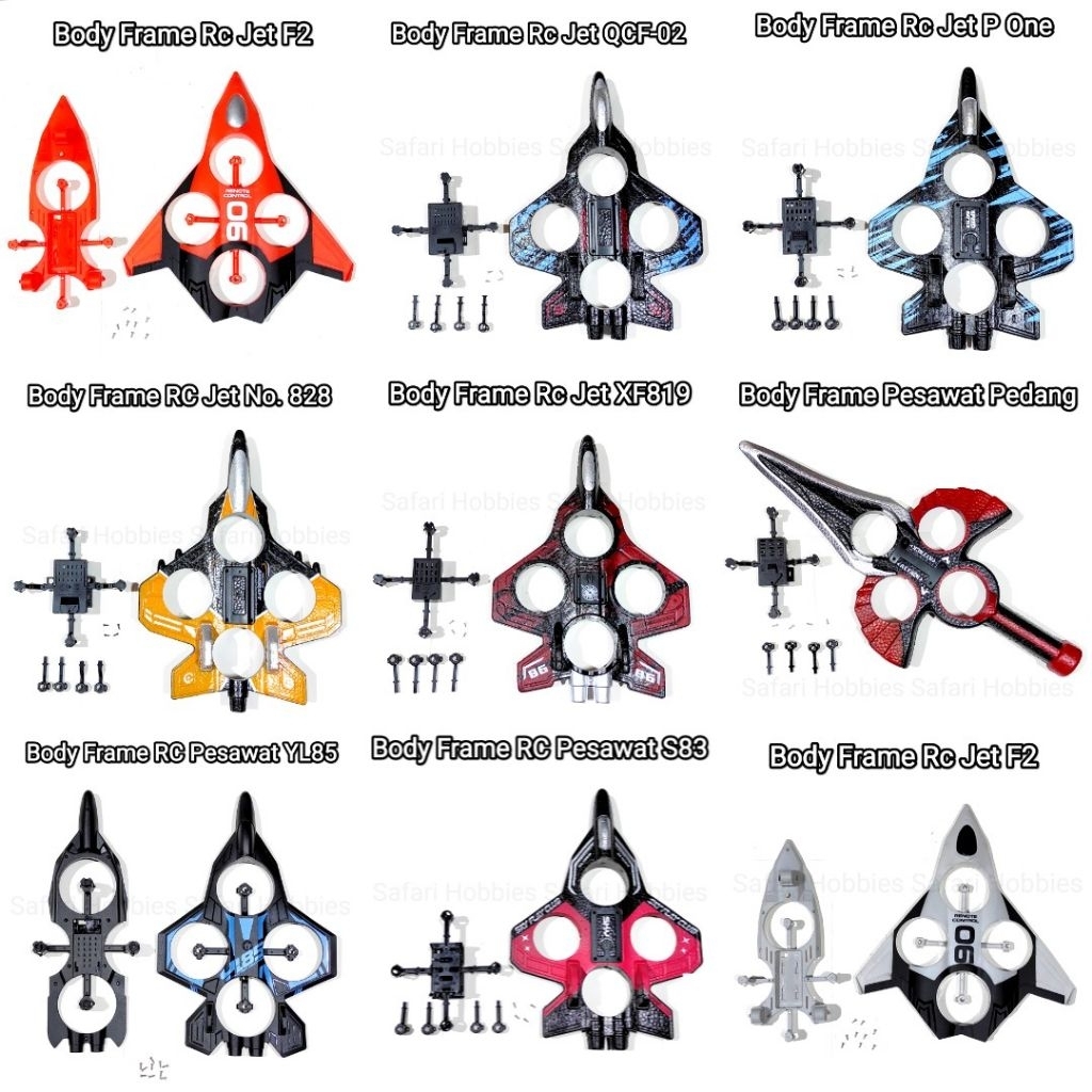 Body Frame Rc Pesawat / Rc Jet / Rc Pedang