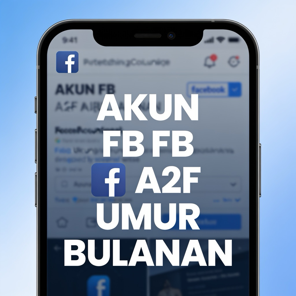 AKUN FB A2F UMUR BULANAN COCOK UNTUK BAHAN PEMBUATAN META