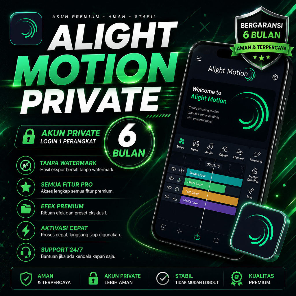 alight Motion Private 6 Bulan