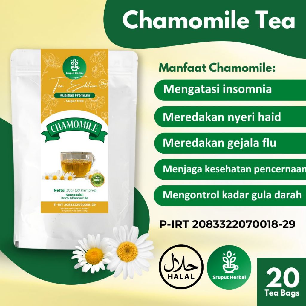 Chamomile Tea | Teh Anti Insomnia | Teh Chamomile Mengatasi Insomnia |