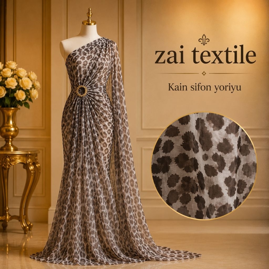 kain sifon yoriyu motif macan