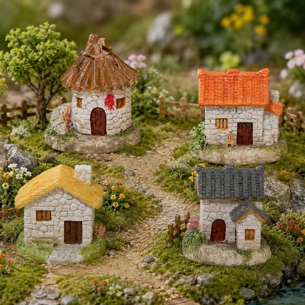 MINIATUR DIORAMA RUMAH BATU