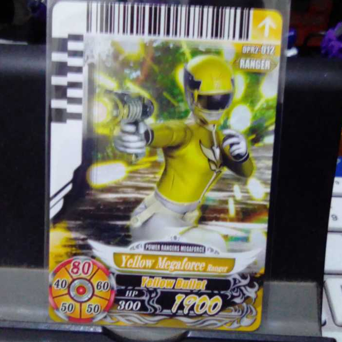 Kartu Power Rangers Card Battle ver 2 DPR2-012 Megaforce Yellow Megaforce Ranger Normal Rare