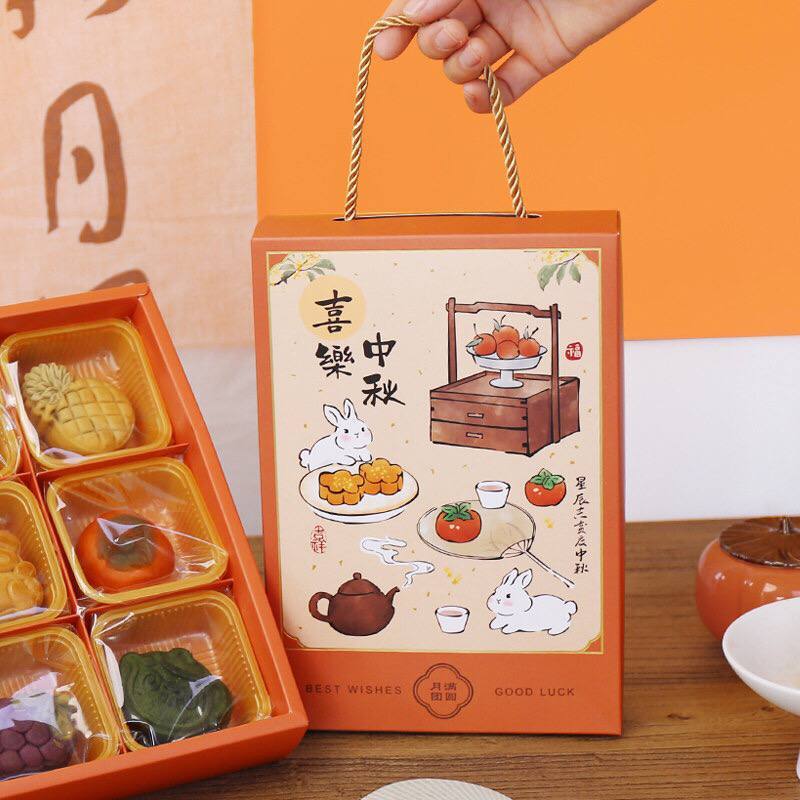 Box Mooncake Sekat6/ Box Hampers Mooncake/ Kotak Kue Festival Mooncake