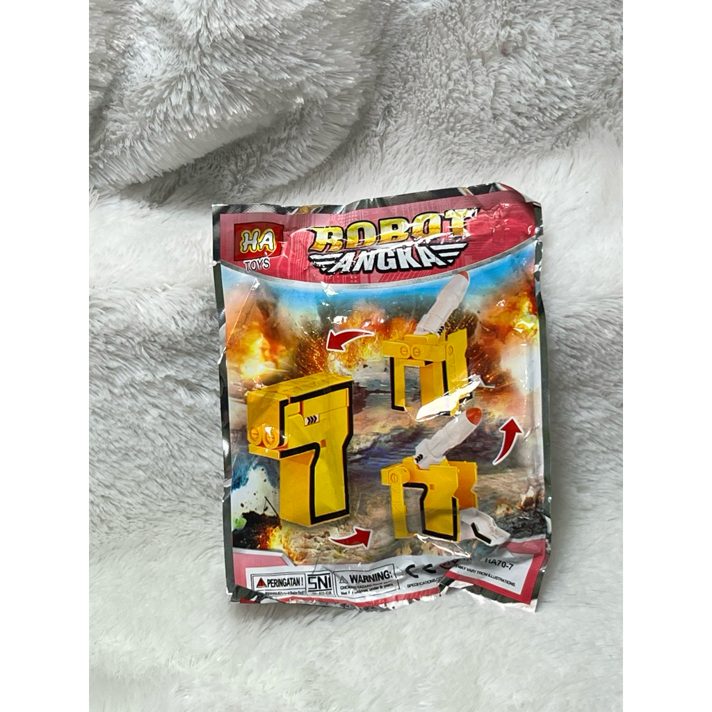 HA707 MAINAN  LEGO ROBOT ANGKA