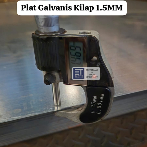 Plat Galvanis Kilap 1,5 mm x 4' x 8'