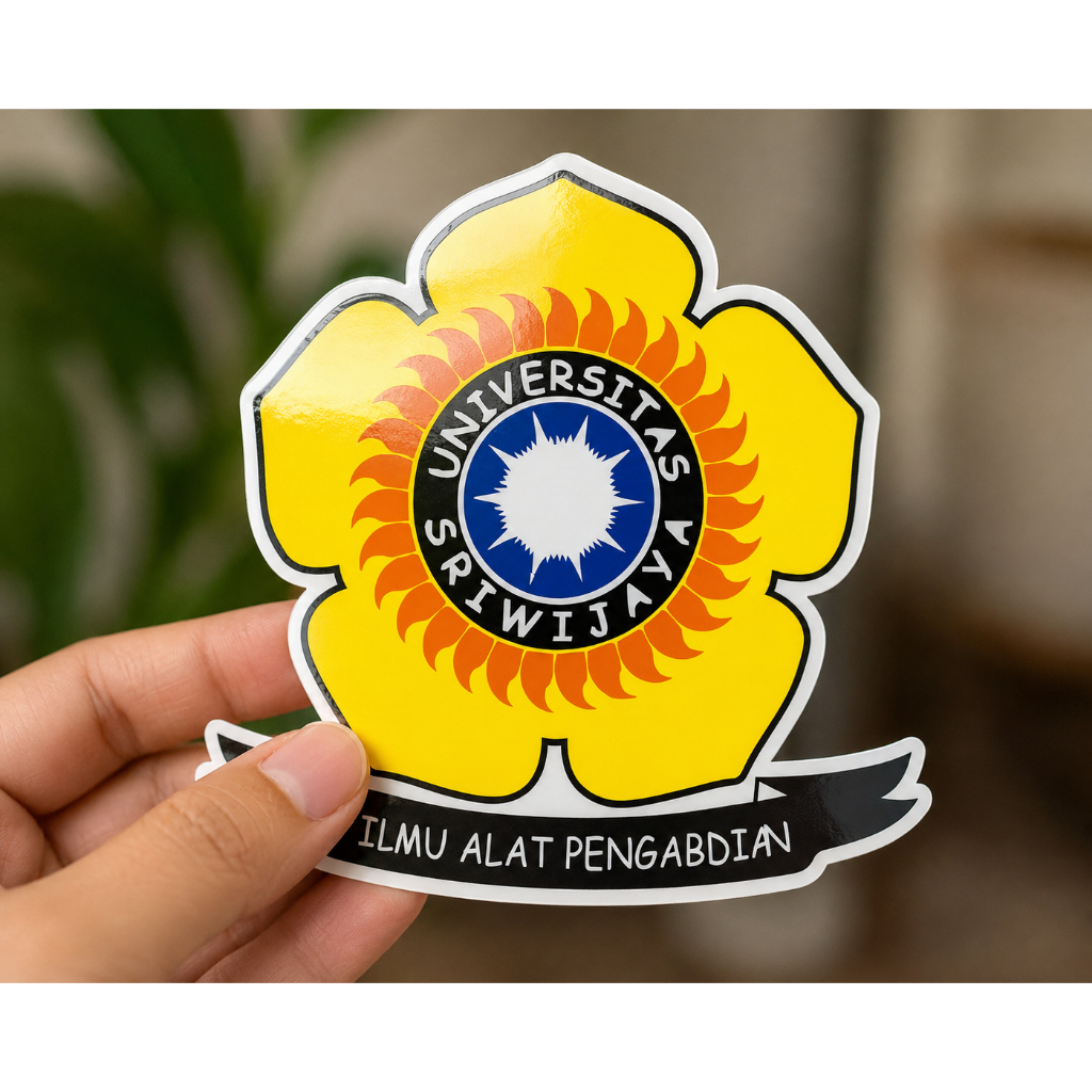 Stiker Kampus Universitas Sriwijaya UNSRI Langsung Jadi Tanpa Pre Order