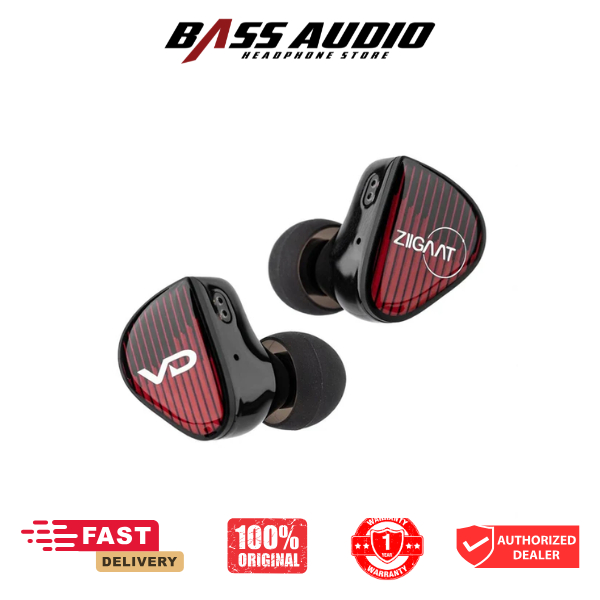 ZiiGaat x Vivir Digital: RUMBA 10mm Graphene Dynamic Driver IEM In Ear Monitor Earphone - with Mic