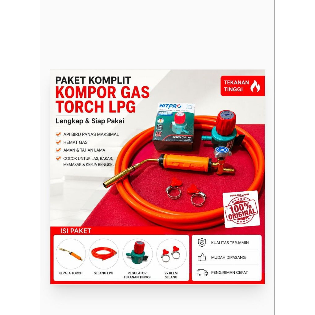Kompor Torch Lpg Komplit kepala torch manual Gas torch blow torch kepala heating alat las mini alat 