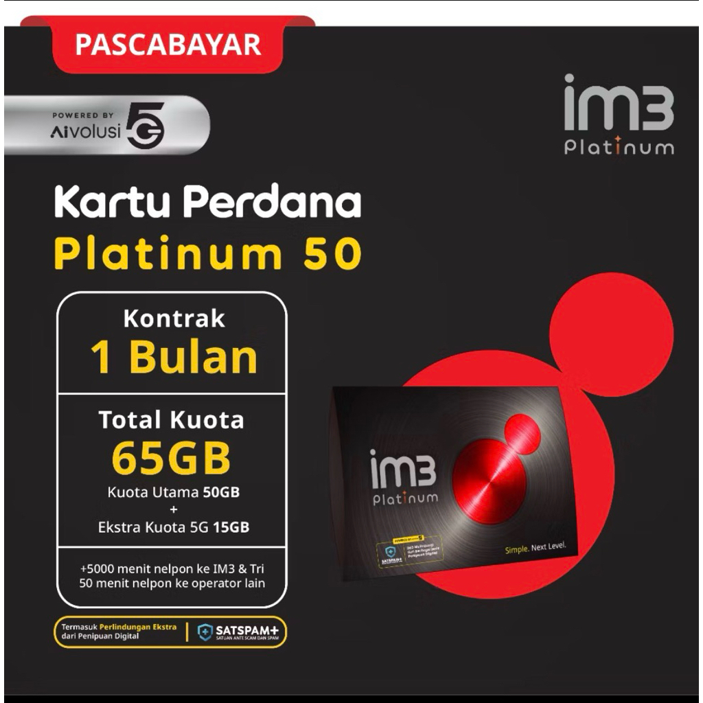 REQUEST NOMOR CANTIK INDOSAT IM3 +  KUOTA 150 GB