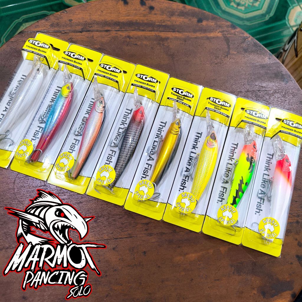 UMPAN LURE STORM THUNDER BARRA & THUNDER BARRA DEEP MINNOW FLOATING VMC