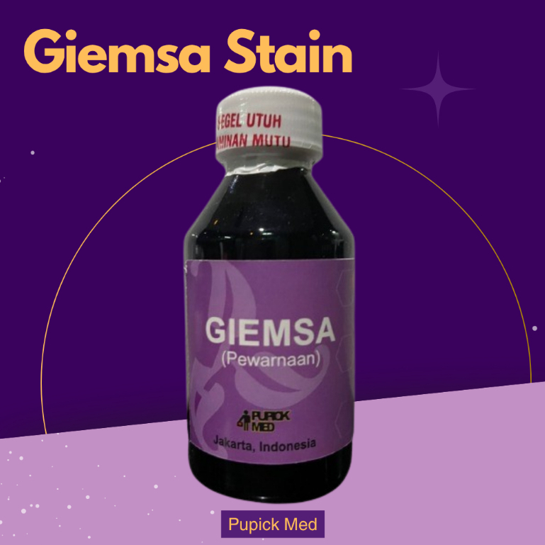 Giemsa 100ml / Pewarna Laboratorium / Pewarnaan Giemsa