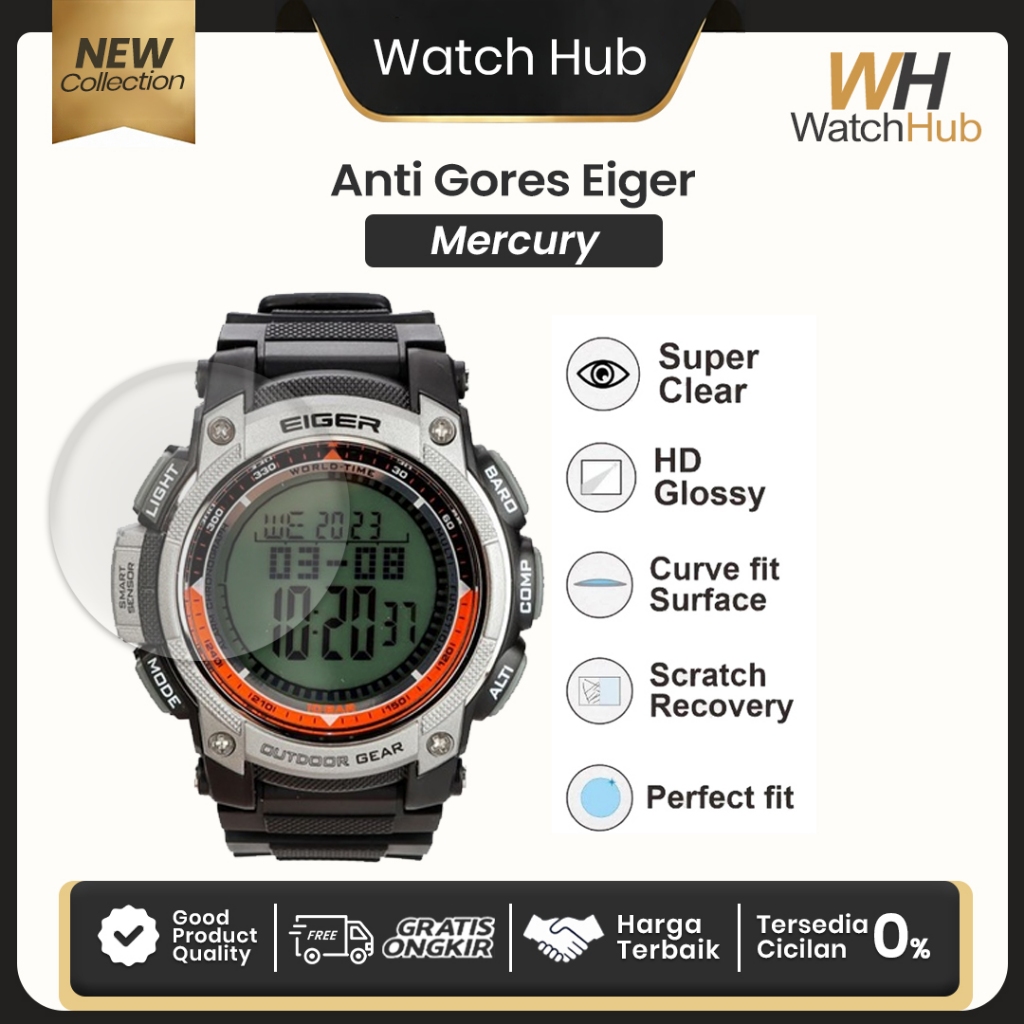 Anti Gores Jam Tangan EIGER MERCURY Hydrogel