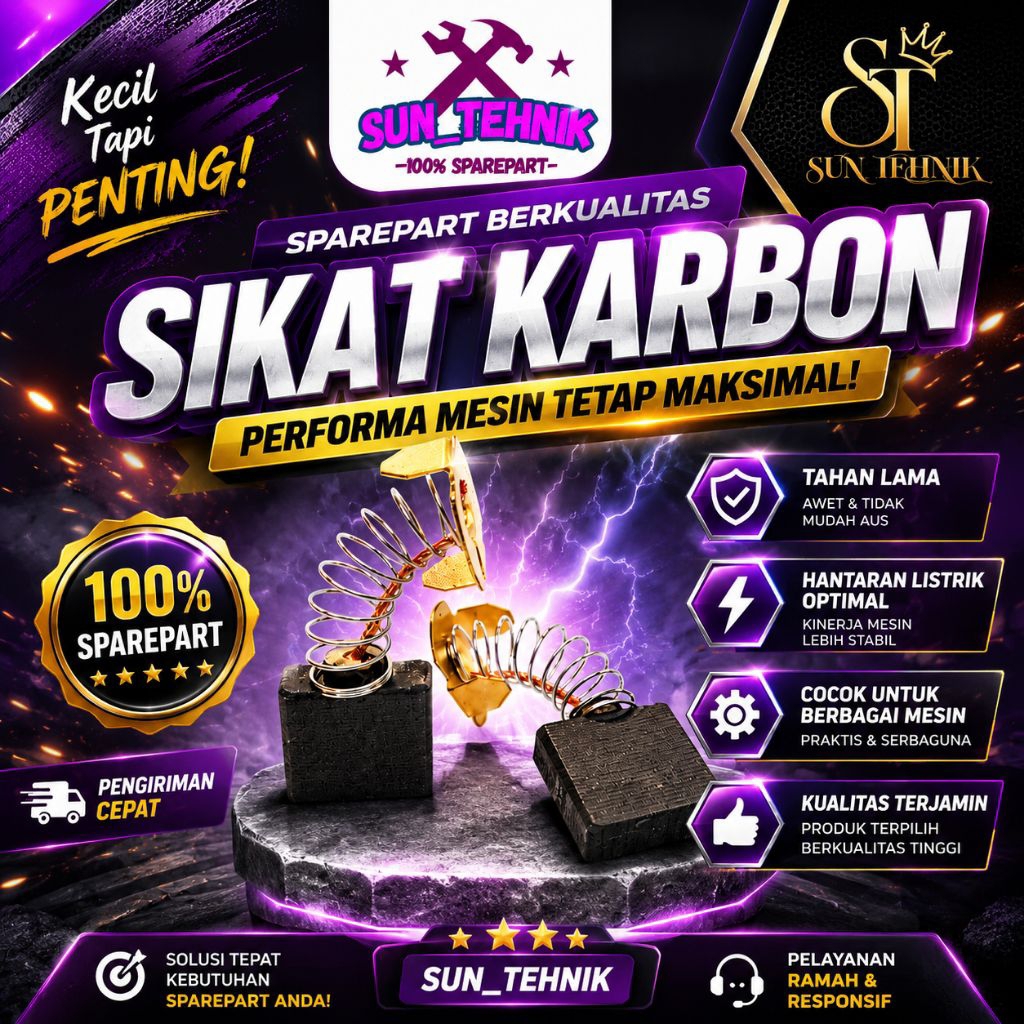 CARBON BRUSH UNTUK 2414NB ARANG MESIN CUT OFF 14" SPULL KULL MESIN CUT OFF 2414NB CARBON 2414NB ARAN