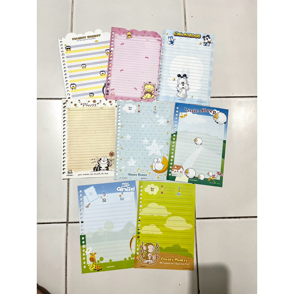 Kertas Binder Harvest Lucu Jadul Langka