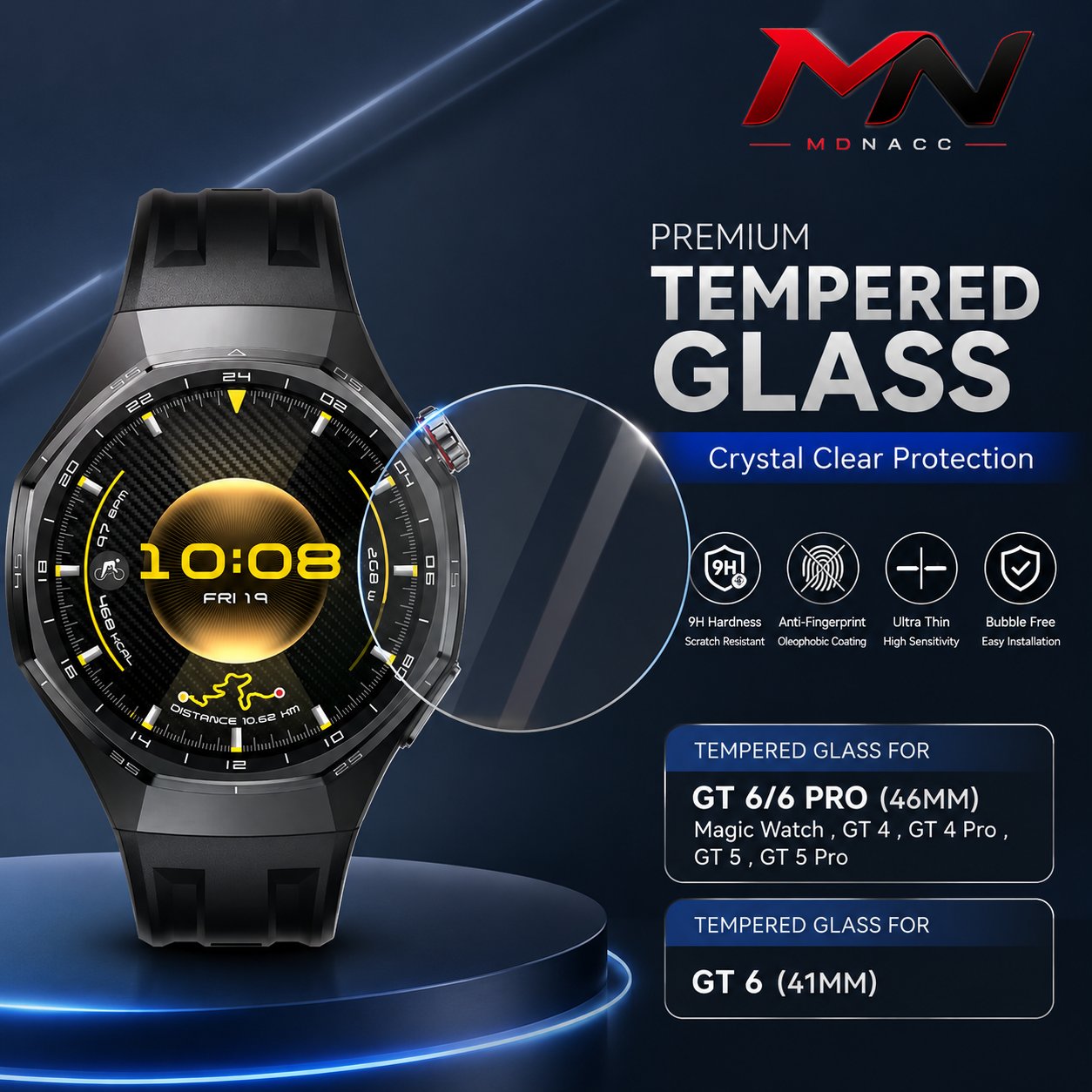 Tempered Glass Huawei GT6 / GT6 Pro, Screen Protector For Huawei Magic Watch , GT 4 , GT 4 Pro , GT 