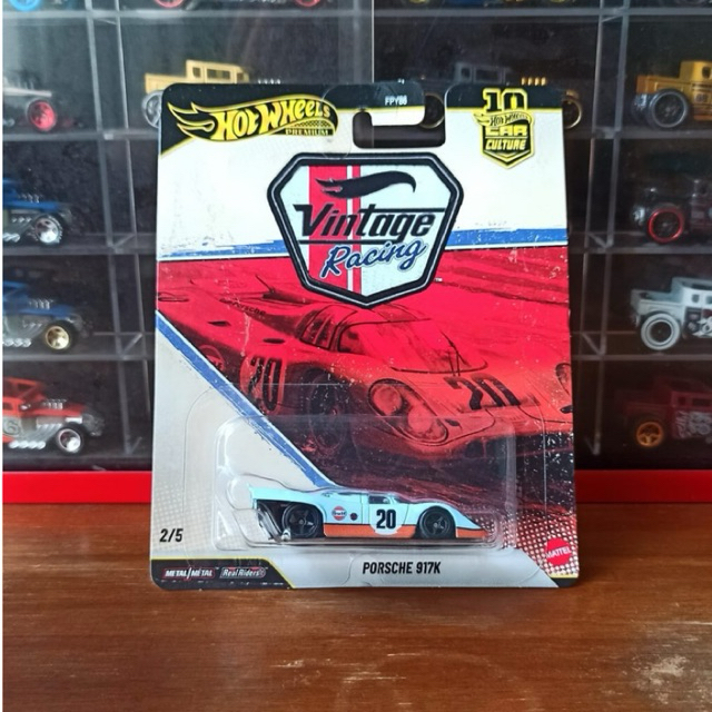 Hot Wheels Premium Porsche 917K HW Car Culture Vintage Racing 2026 Biru Livery GULF Ban Karet Base B