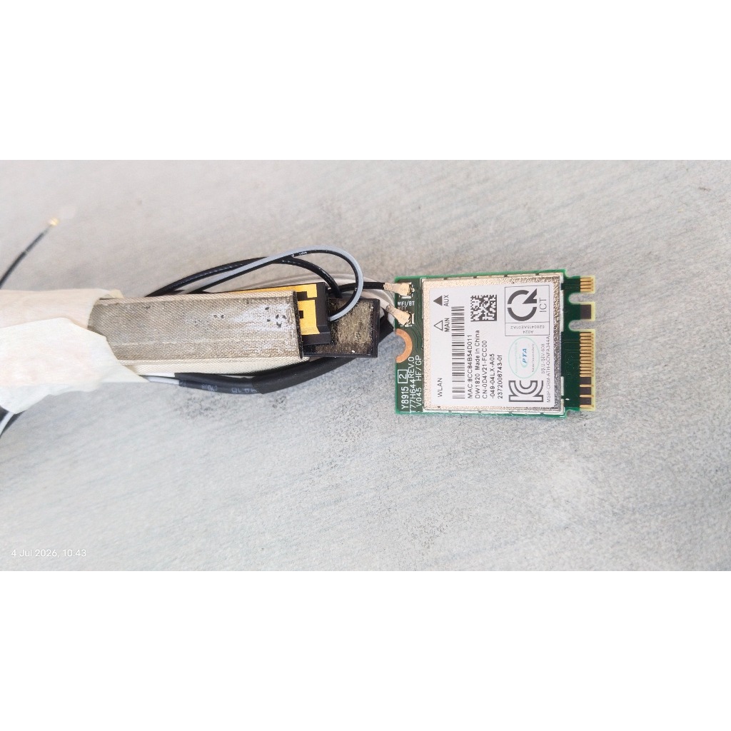 Wifi Original Copotan Unit Laptop DELL Latitude 5400 DELL E5400 Kode 203