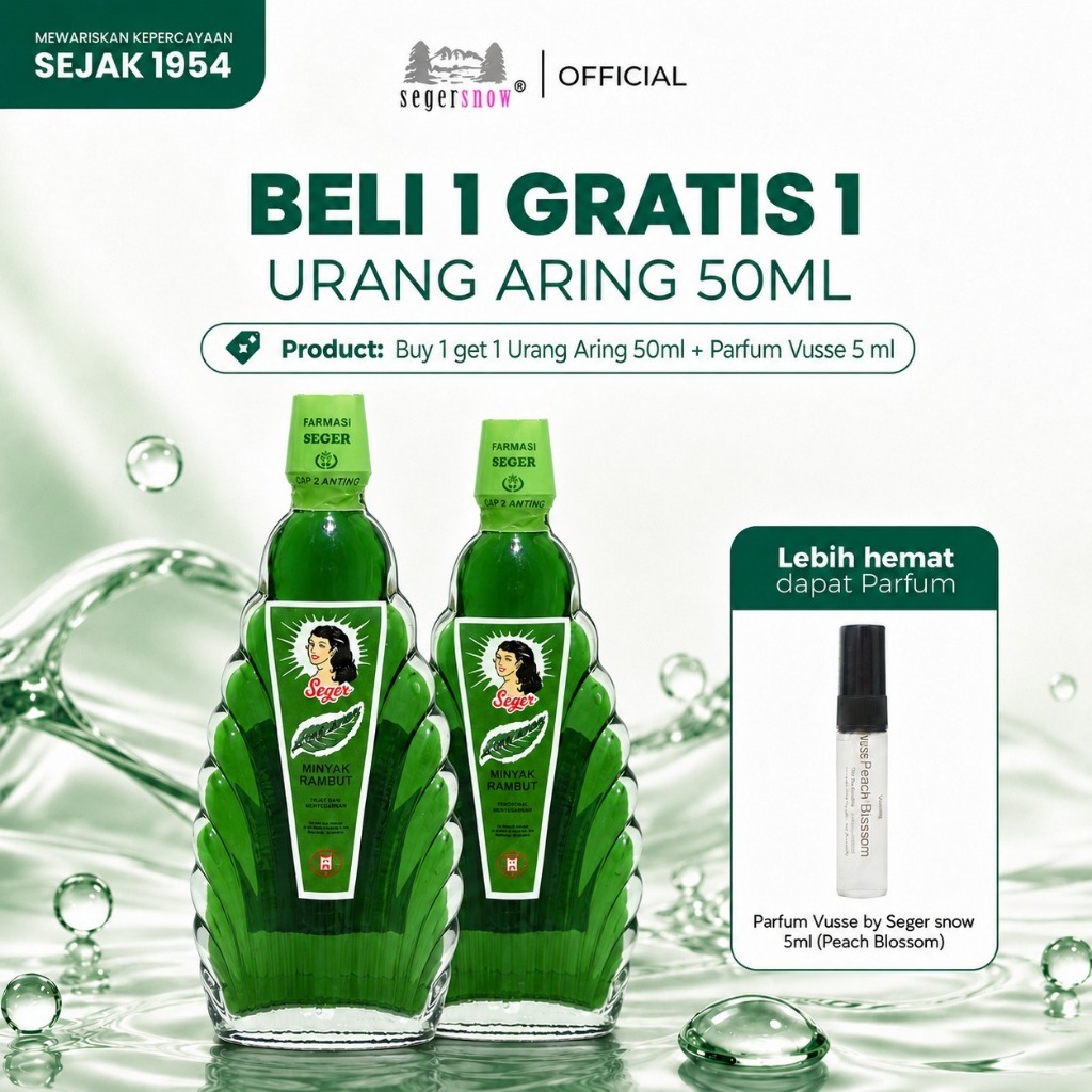 Seger Beli 1 Gratis 1 Urang Aring All Varian | Hair Care Minyak Rambut Membantu Menyuburkan & Menghi