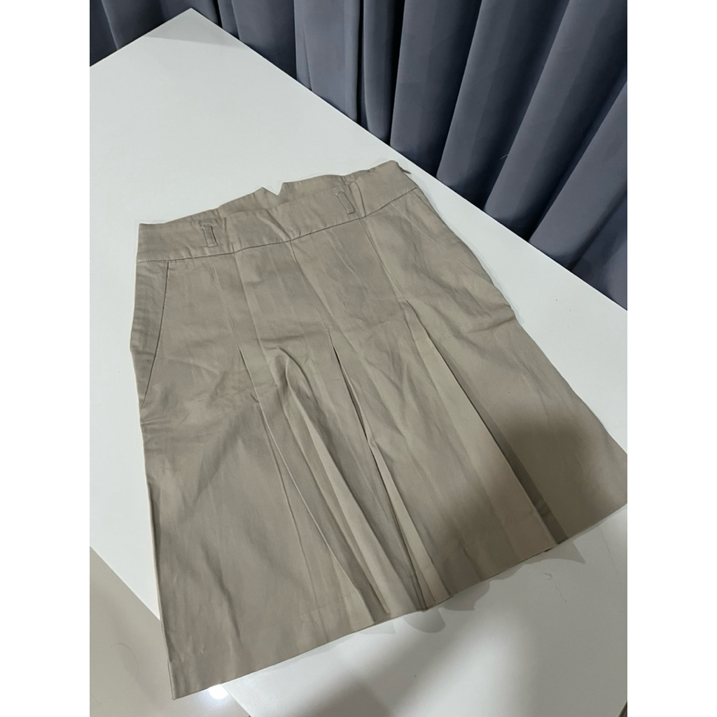 Zara Brown Midi Skirt