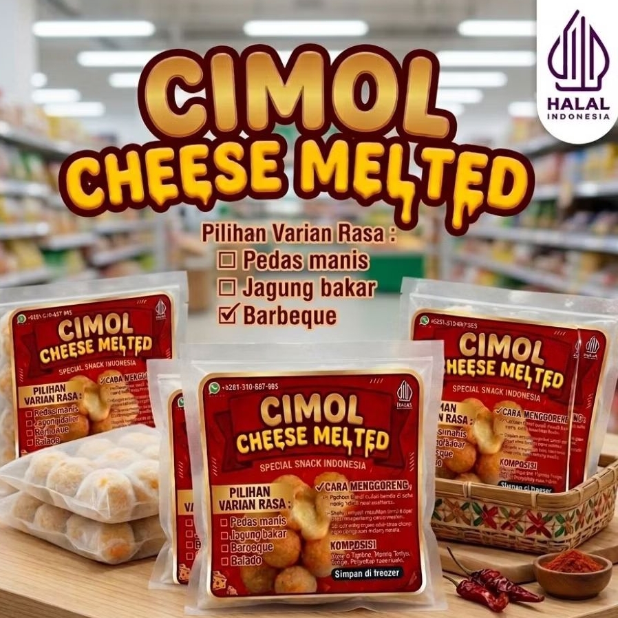 Cimol_CM Original Asin gurih||Cimol Cheese Melted(Frozen food)