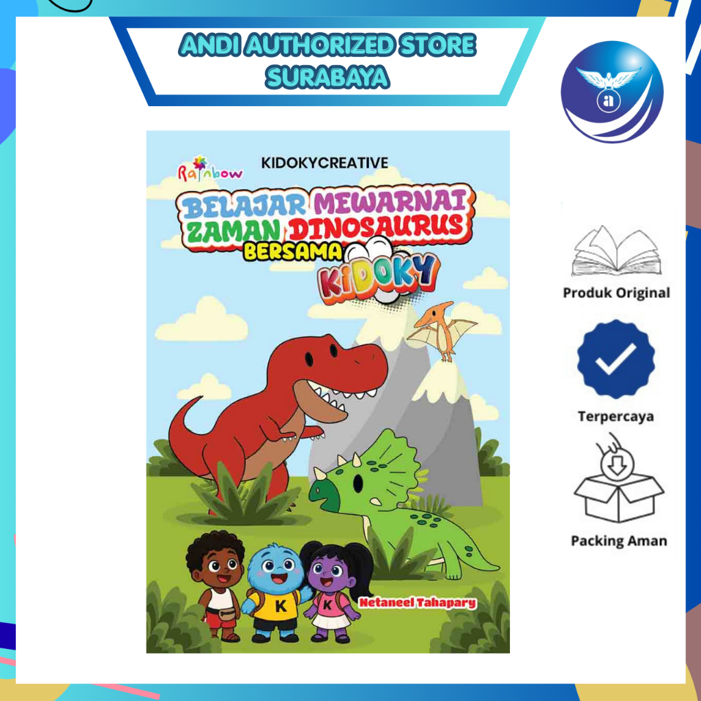 Belajar Mewarnai Zaman Dinosaurus Bersama Kidoky