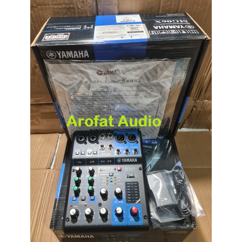 MIXER AUDIO YAMAHA MG06X MIXER 6 CHANNEL MG 06X MG 06 X mg06x