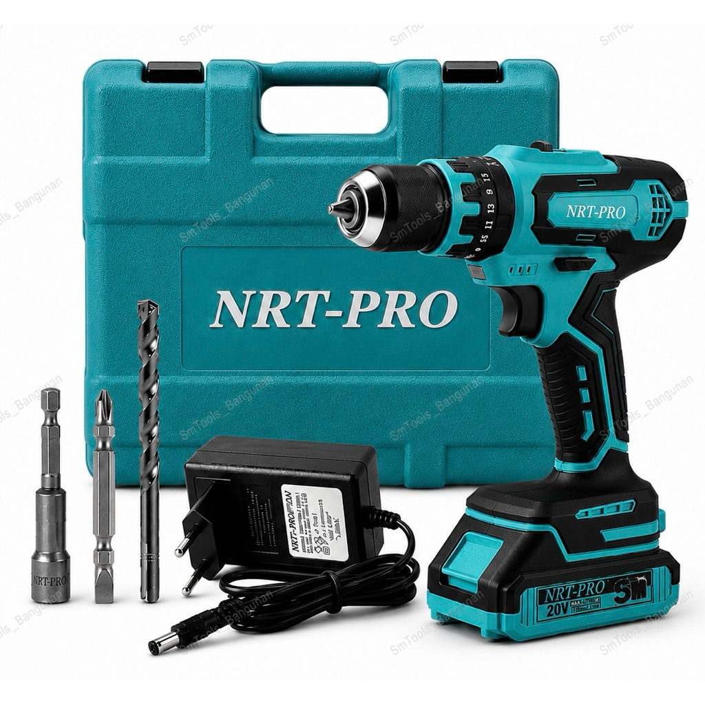 Bor Cordless NRT PRO DC340Z 20V - Bor Cas Set NRT PRO