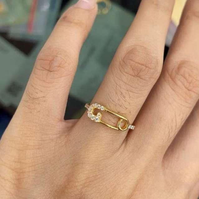 Cincin Peniti 1graman emas asli kadar 875 20karat