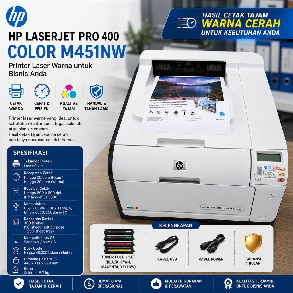 Hp laserjet pro 400 m451nw