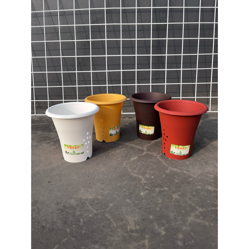 POT yogap bulat 10 / POT tinggi yogap 10 cm / POT yogap ORIGINAL