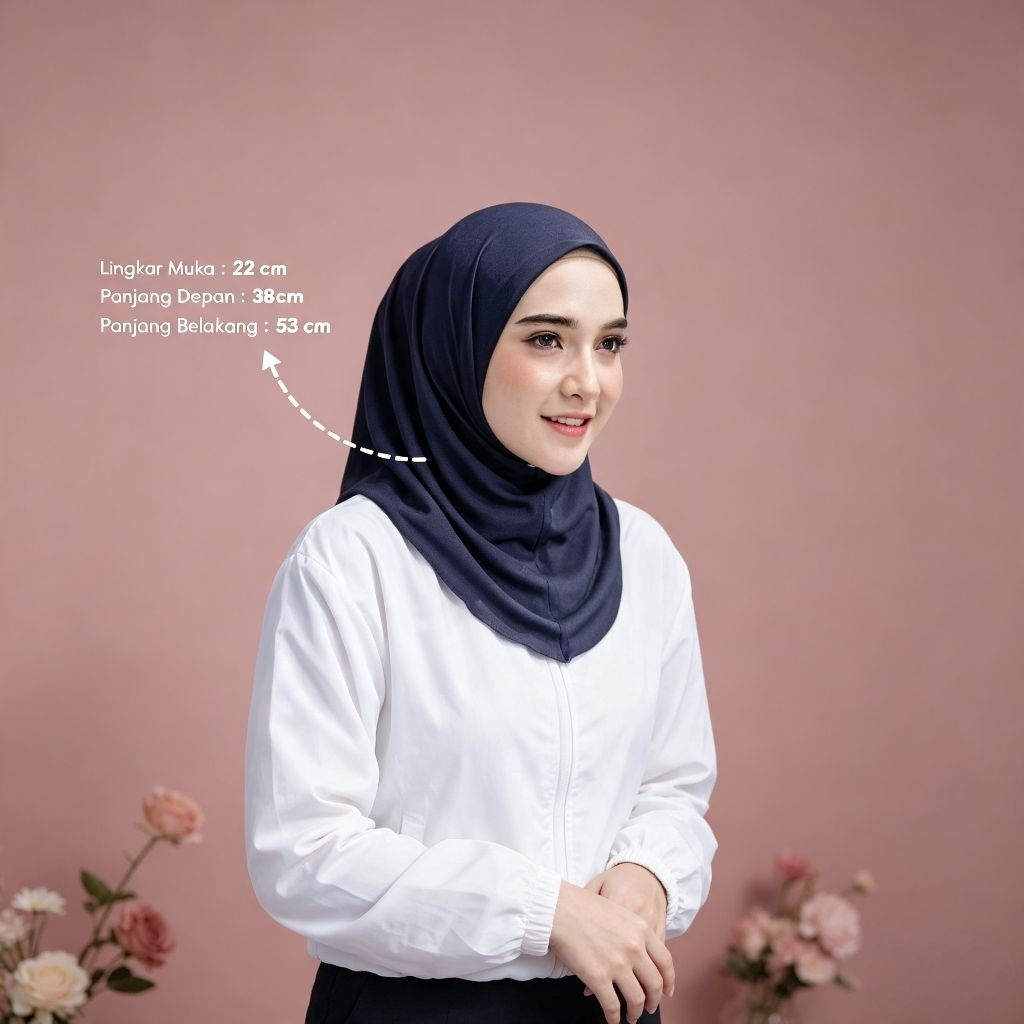 Hijab bergo sport Non ped/ Jilbab instan sport non ped/ hijab sport Jersey premium wanita olahraga