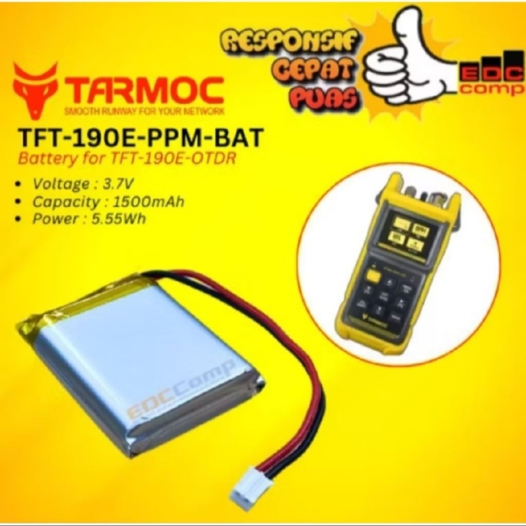 Batter OTDR Tarmoc TGT190E OTDR ORIGINAL
