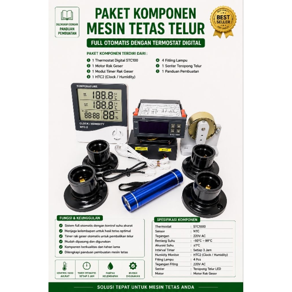 komponen mesin tetas telur paket penetas telur otomatis