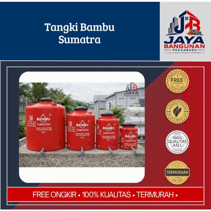 Tangki Air Tandon Bambu Sumatra 250L 500L 1000L 2000L - Toren Air