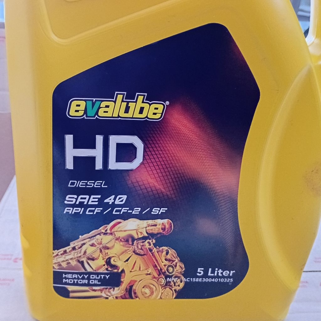 Oli Mesin Diesel Evalube SAE 40 DEO HD 5 Liter