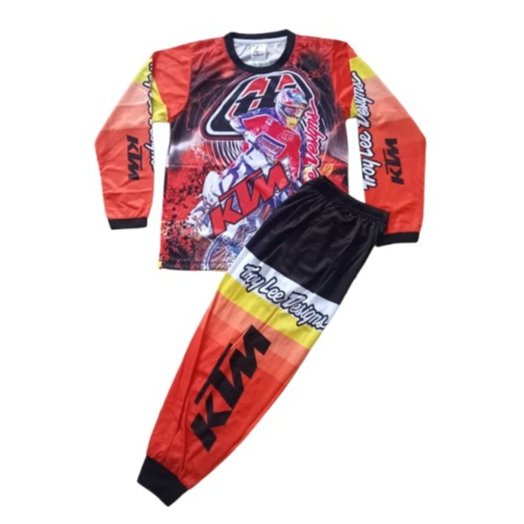 SETELAN KAOS JERSEY SEPEDA ANAK-BAJU KAOS SETELAN MOTOR CROSS ANAK 01