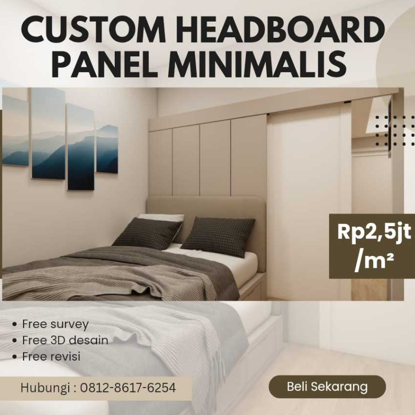 Custom Headboard Panel Minimalist