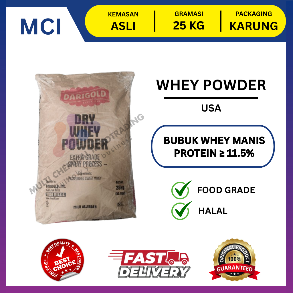 WHEY POWDER / SUSU BUBUK PROTEIN WHEY PROTEIN - 1 BAG 25 KG