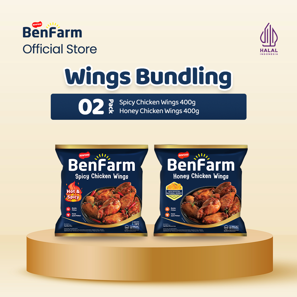 Benfarm Spicy Chicken Wings & Honey Chicken Wings Package
