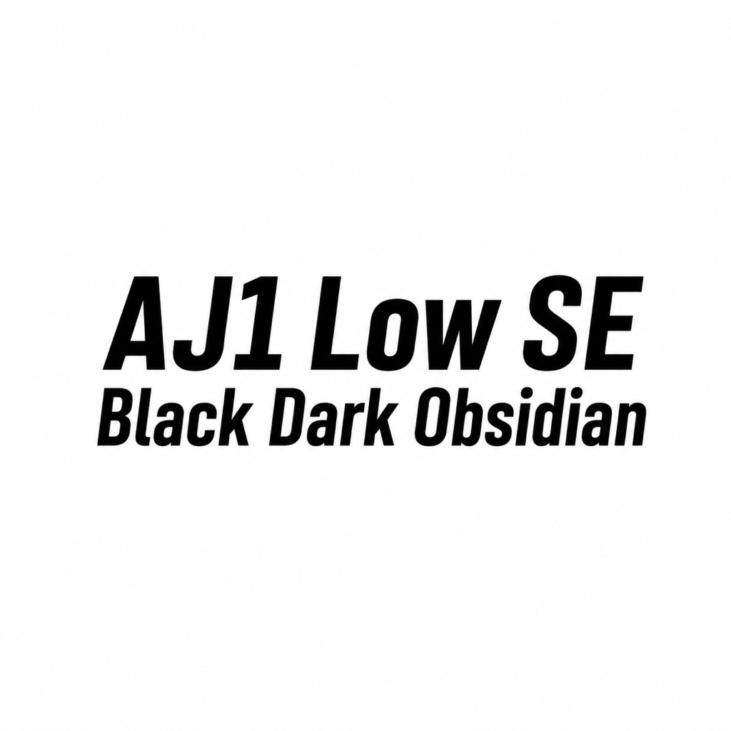 Sepatu Low SE Black Dark Obsidian