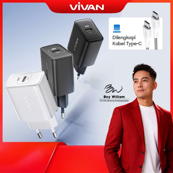 Vivan 30W USB-C PD Charger With Cable
