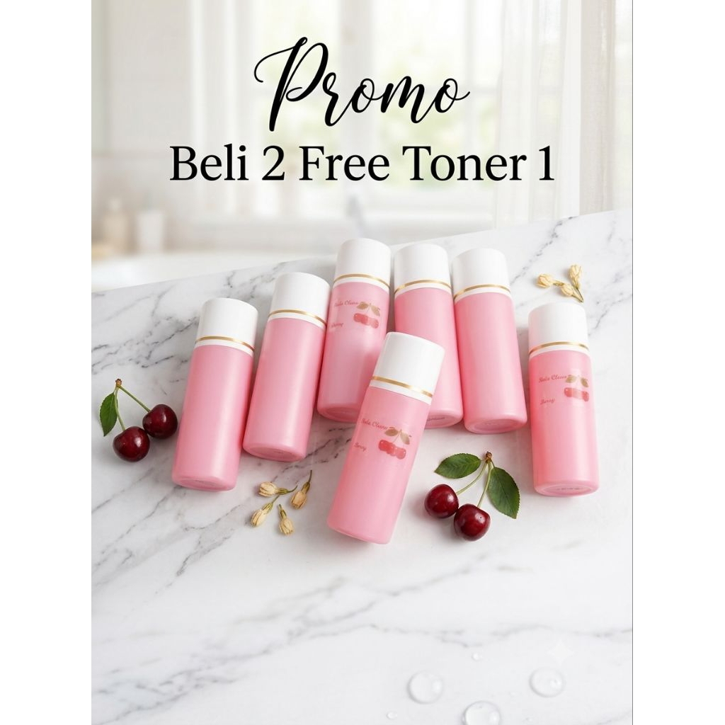 Promo Beli 2 Free 1 Toner Lotion Pemutih HB Cherry Platinum Dosting