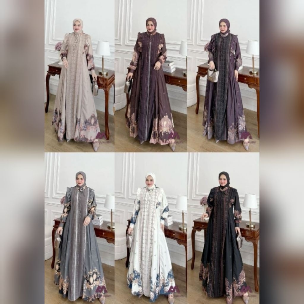 SAHARA DRESS SET HIJAB BY HMF LUXURY
