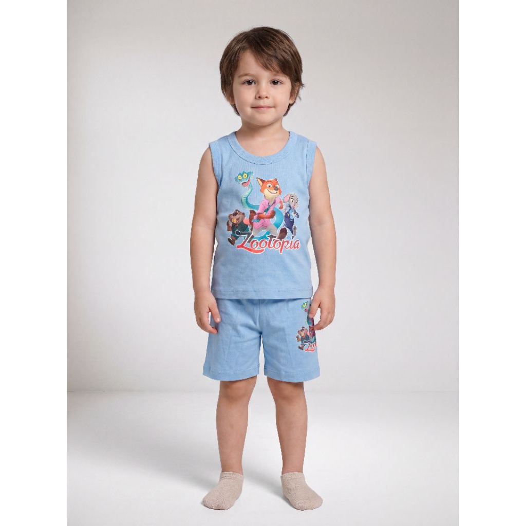 Little Cizzy Satu Setelan Kasual Pakaian Anak Laki-laki Chinpu Premium One Set Usia 1-5 Tahun Katun 