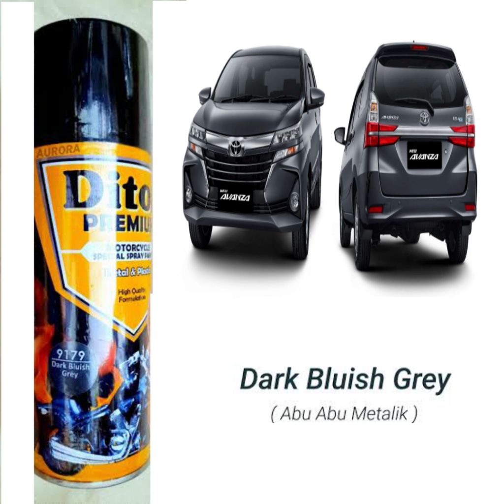 Pilok Grey Avanza Dark Bluish Grey Diton Premium Cat Semprot Sepeda Motor Mobil Velg