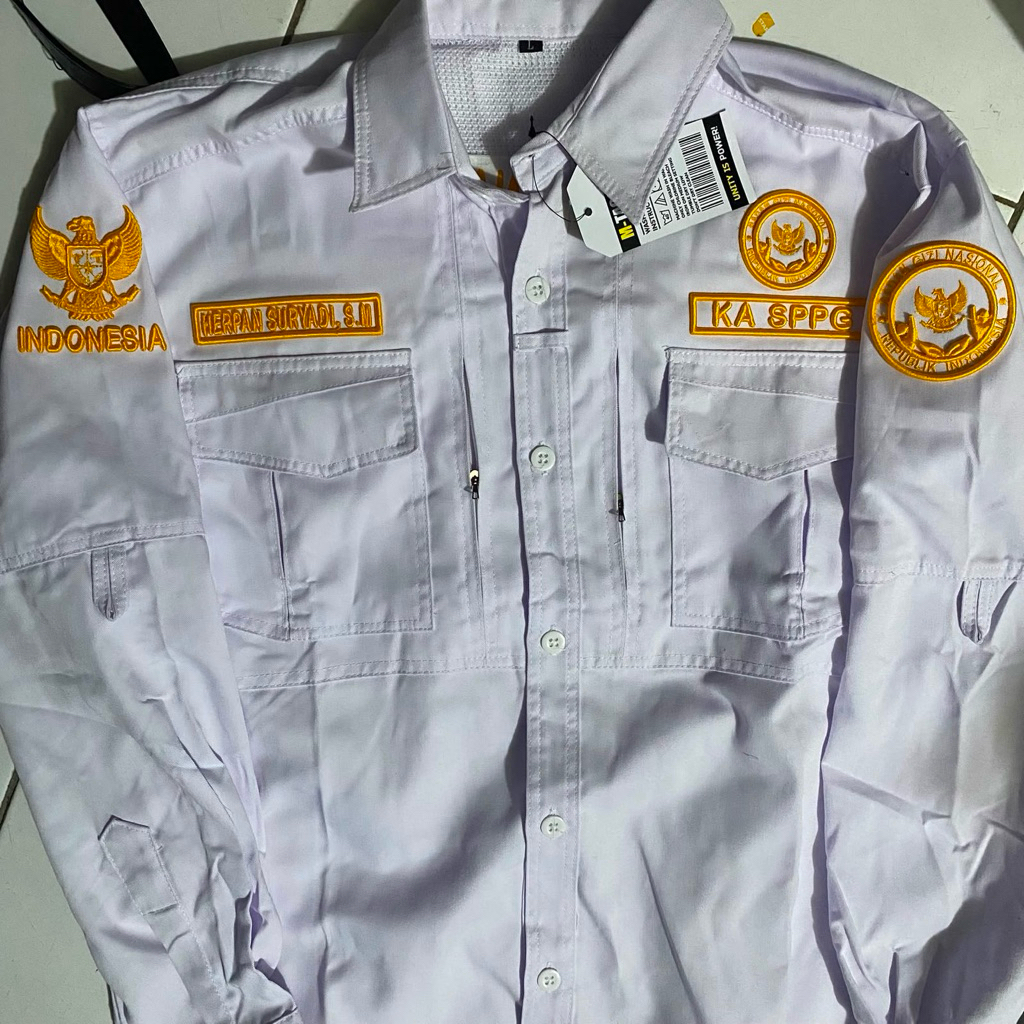 SERAGAM TACTICAL BGN/KEMEJA TACTICAL BGN FULL BORDIR TIMBUL 3D/KEMEJA TACTICAL CUSTOM BORDIR/KEMEJA 
