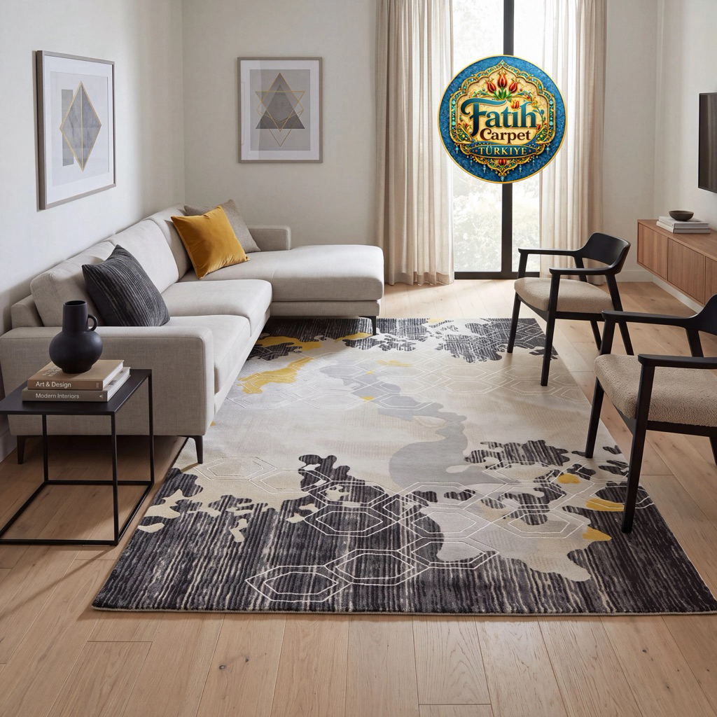 Karpet Minimalis Quadro Import Turki  -9965A