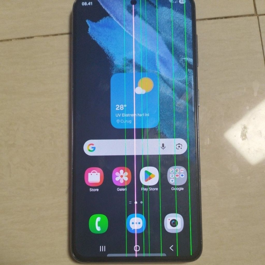 LCD Samsung s21 5g G991 original copotan minus garis fp ts normal kanibal